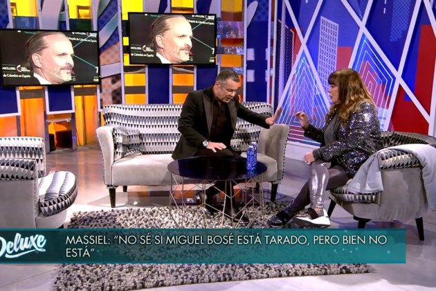 Jorge Javier Vázquez enfadado con Massiel Deluxe Telecinco