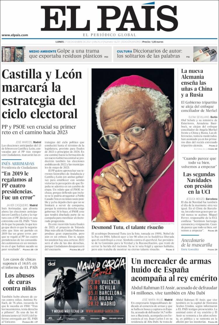 EL PAIS 27 diciembre