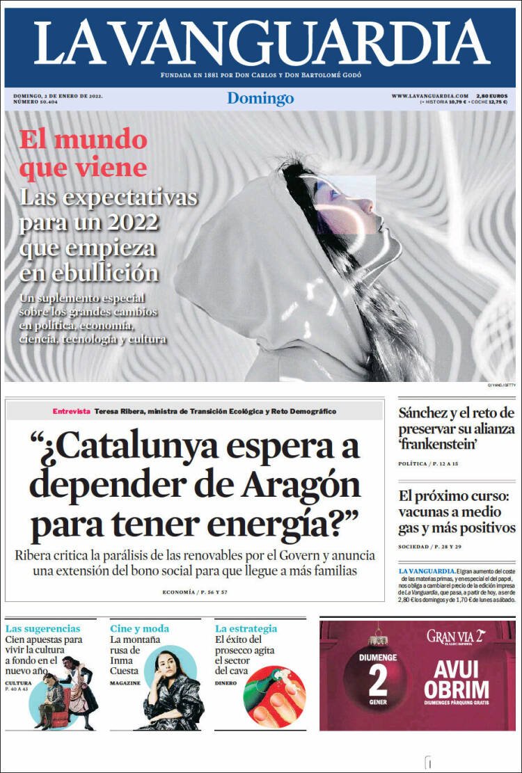 la vanguardia 2 enero 2022