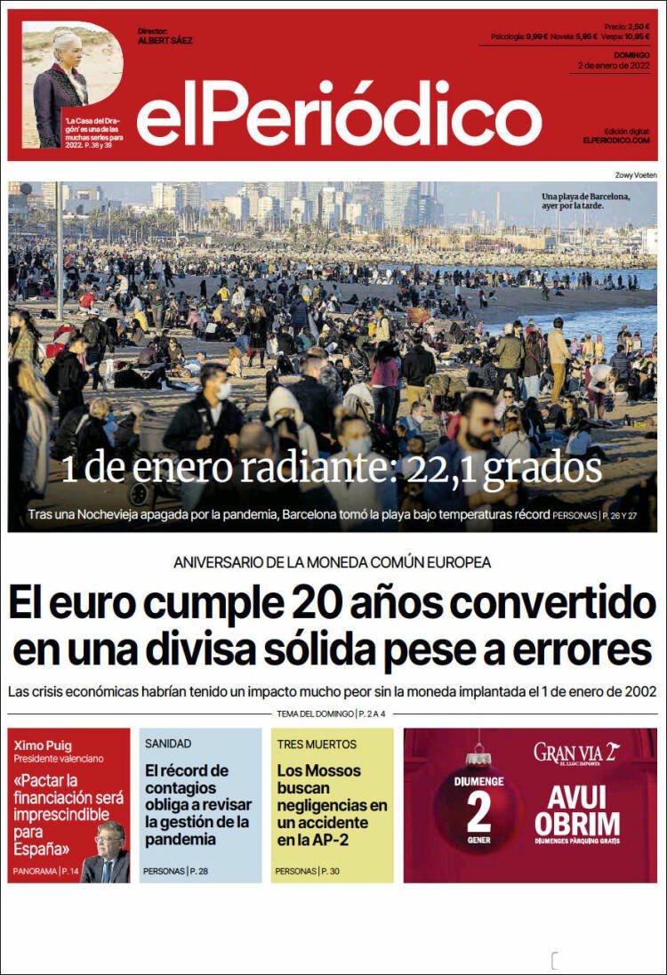 el periódico 2 enero 2022