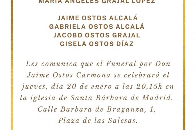 Jaime Ostos funeral 