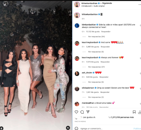 Publicación de Instagram de Khloe Kardashian