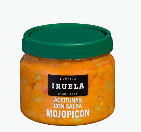 Aceitunas con salsa mojo picón Iruela sin hueso1