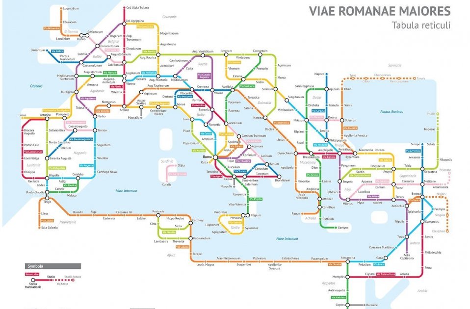 Mapa romano Twitter