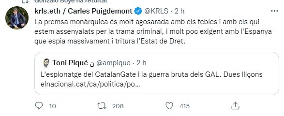 TUIT Puigdemont