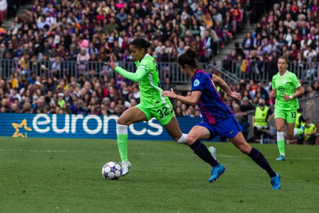 jonsdottir wolfsburgo fc barcelona femenino womens champions league campo nuevo europapress jonsdottir wolfsburgo fc barcelona femenino womens champions league campo nuevo europapress