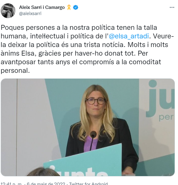 Tuit Aleix Sarri