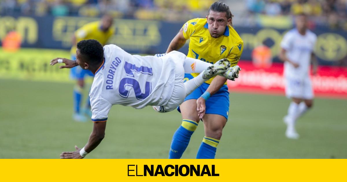 Posiciones de cádiz club de fútbol contra real madrid