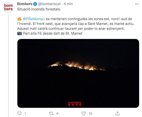 TUIT bombers incendios