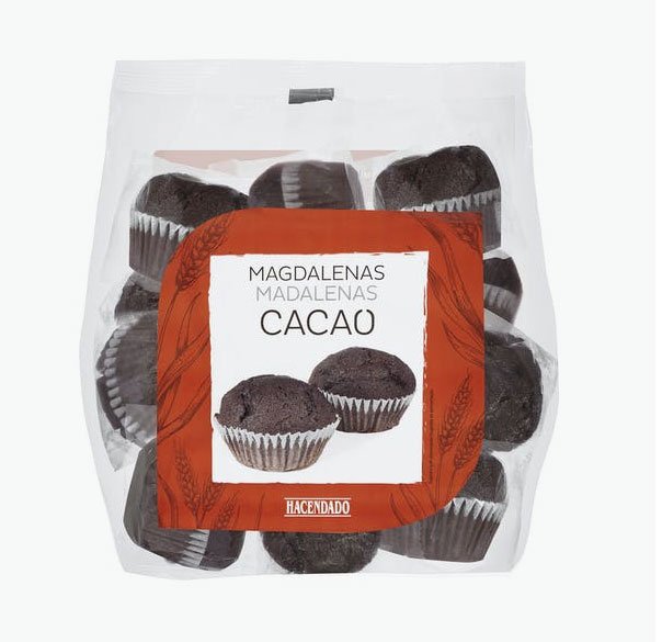 Magdalenas al cacao de Hacendado1