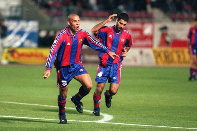 Ronalod y Guardiola FCBarcelona