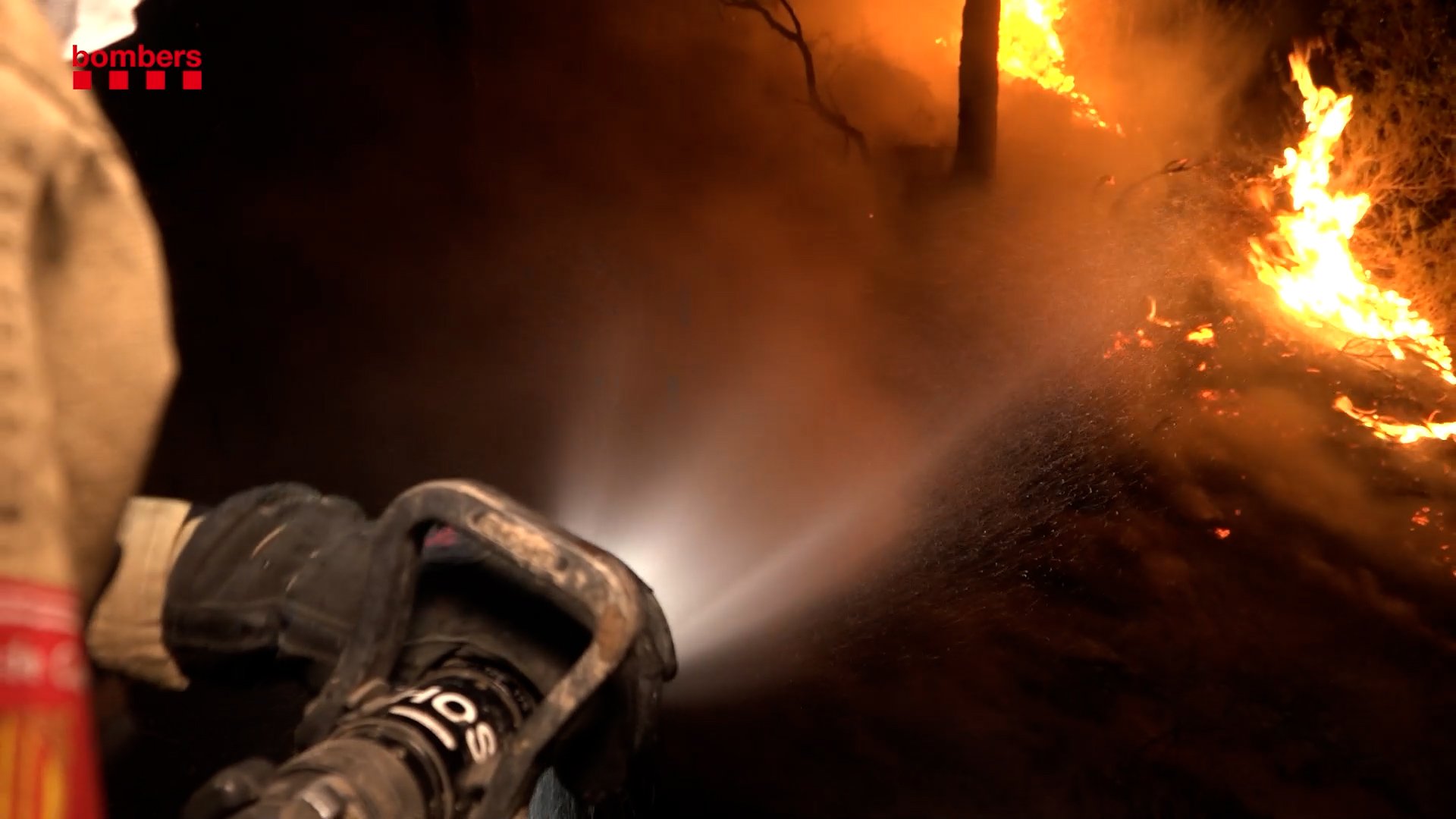 Incendi el Pont de Vilomara Foto: Bomberos