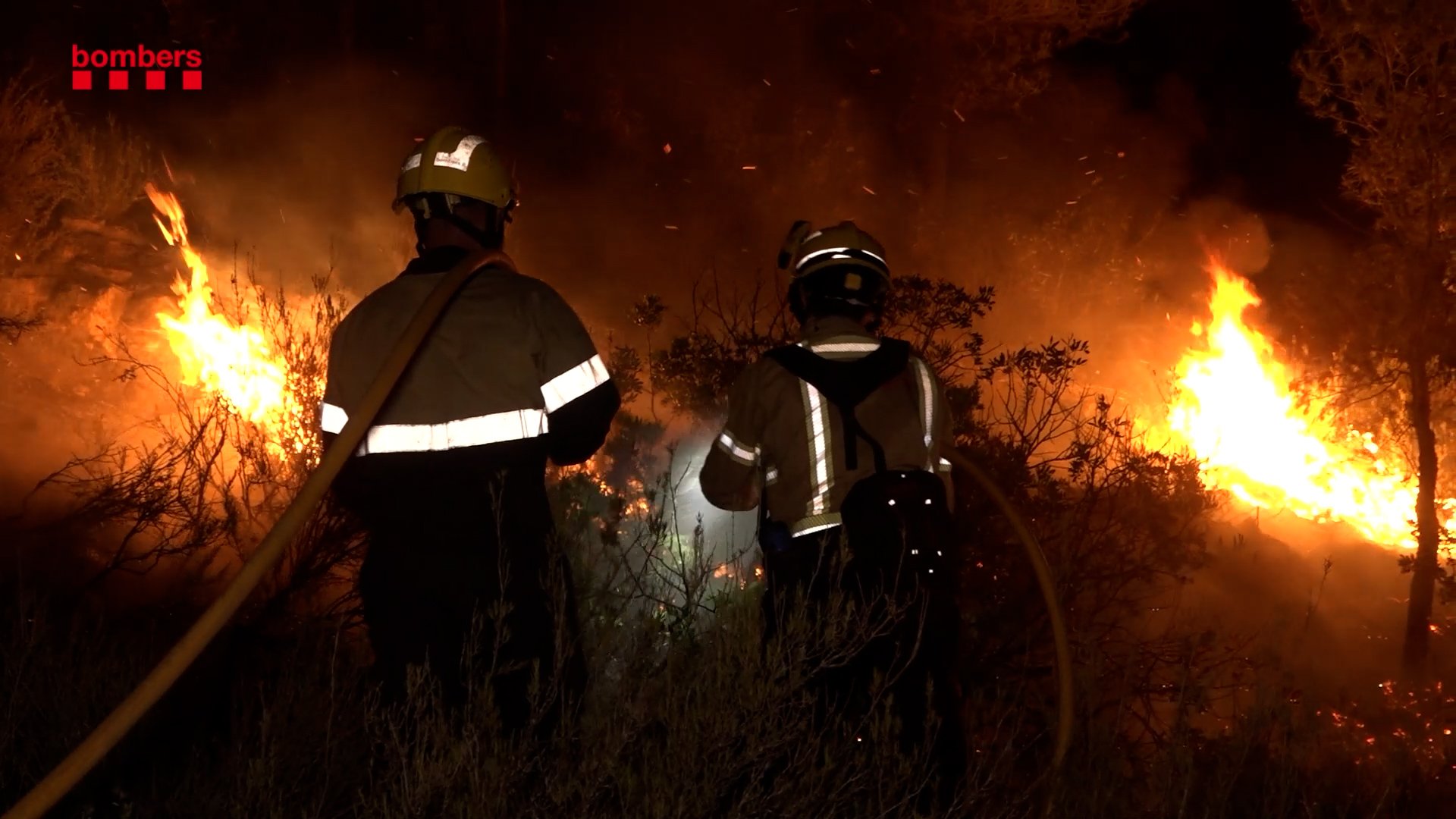 Incendi el Pont de Vilomara Foto: Bomberos