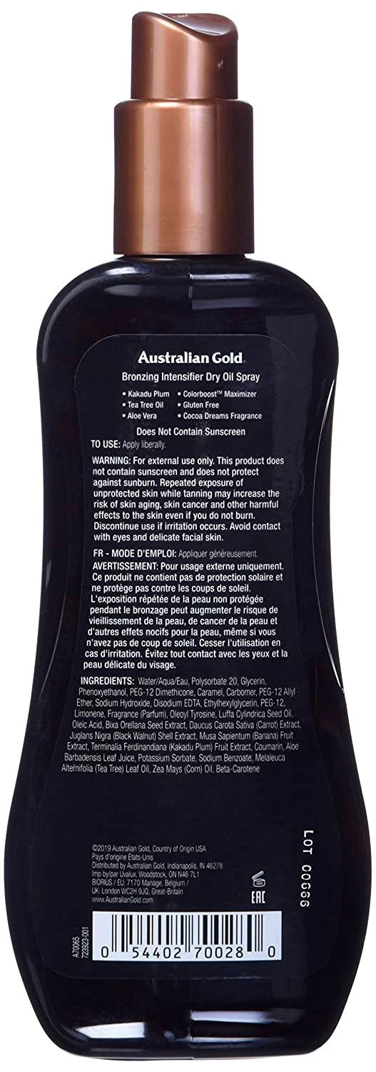 Acelerador del bronceado Intensifier Dry de Australian Gold1