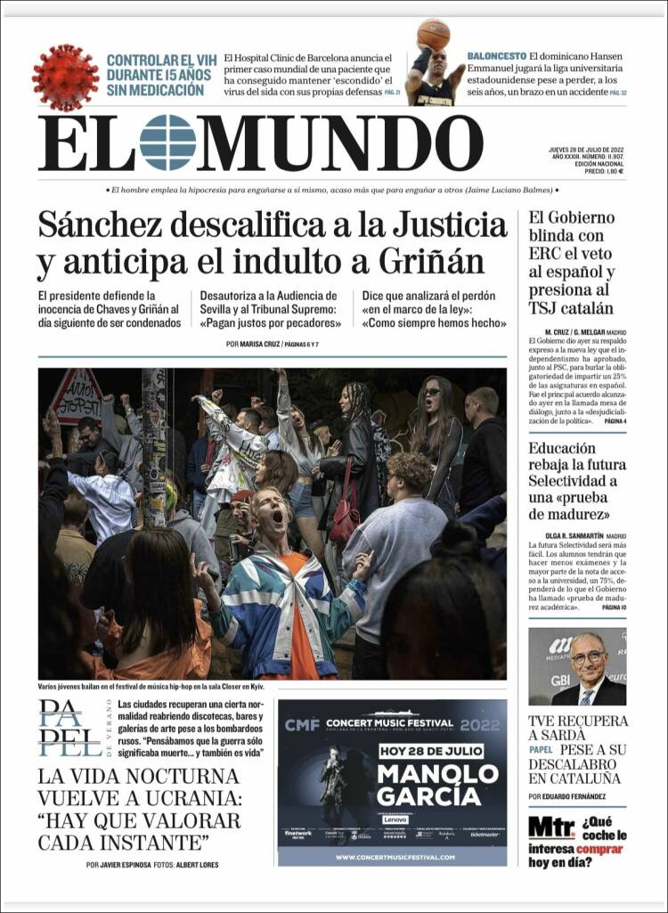 Portada El Mundo