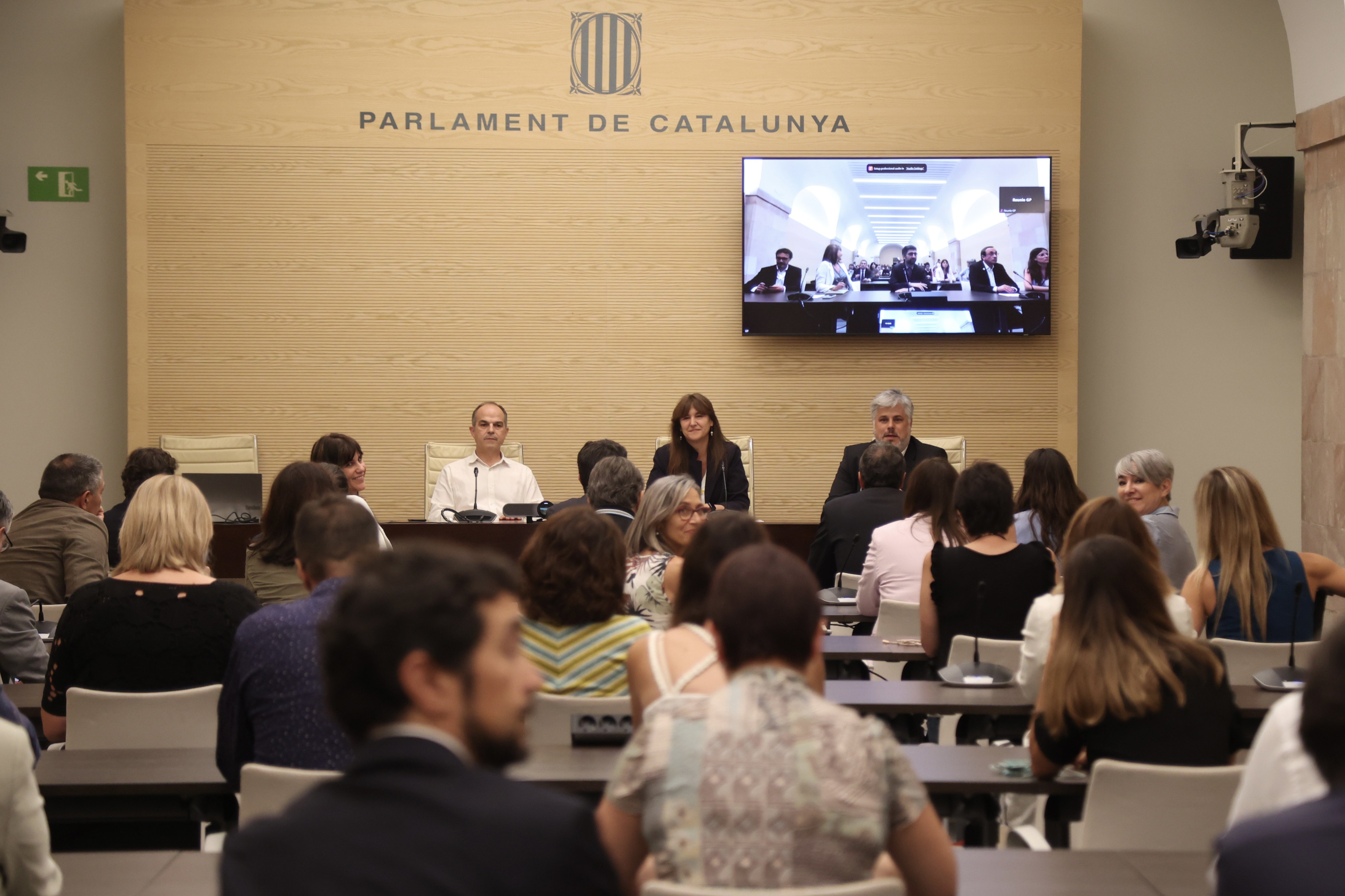 Reunió del grup parlamentari de Junts per Catalunya per tractar la situació de Laura Borràs: Montse Giralt