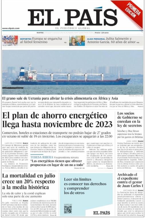 el pais portada 2 agost