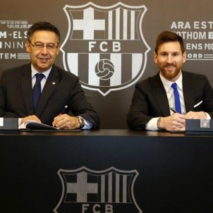 Messi Bartomeu renovació 2021 FC Barcelona