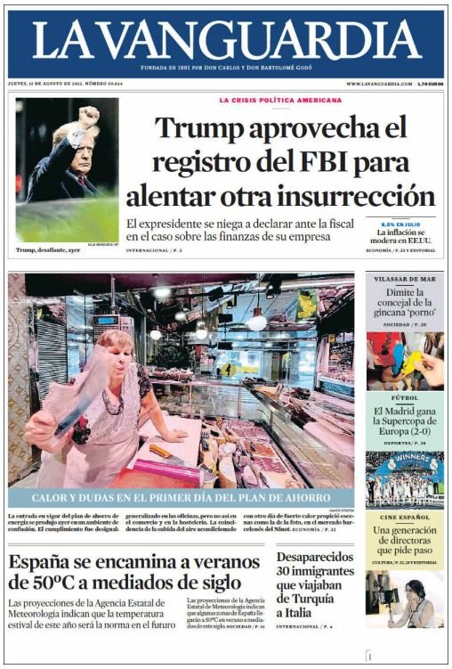 la vanguardia portada 11 agost