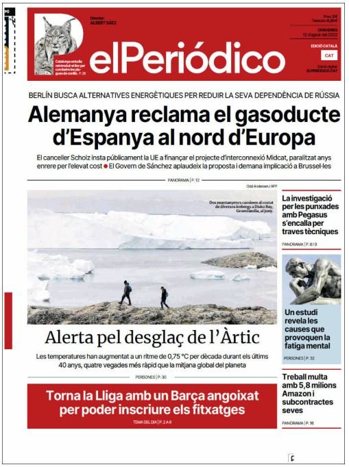 el periodico portada 12 agost