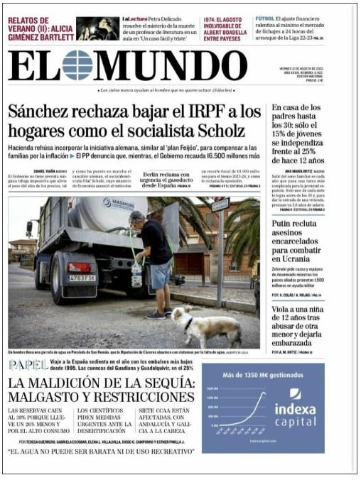 el mundo portada 12 agost