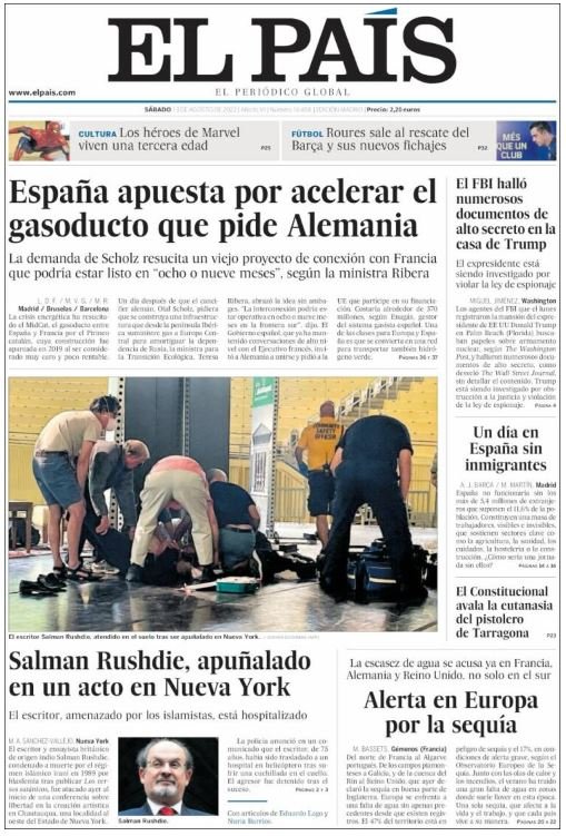 el pais portada 13 agost