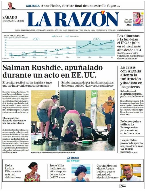 la razon portada 13 agost