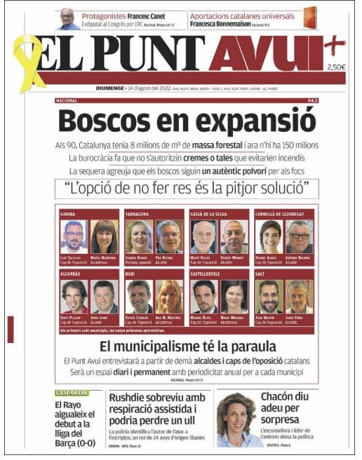 el punt avui portada 14 agost