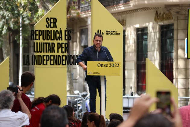 President del Govern Pere Aragonès acte partit Esquerre diada de catalunya / Foto: ACN