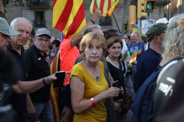 Diada nacional de catalunya capcelera independencia Carme Forcadell primer plà / Foto: Montse Giralt