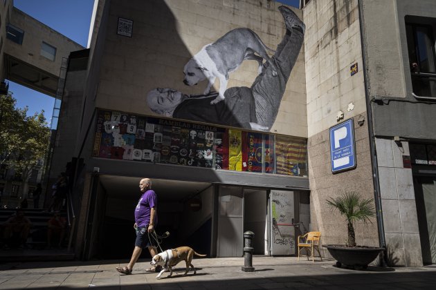 Arquitectura hostil Jaume Laika mural / Foto: Montse Giralt