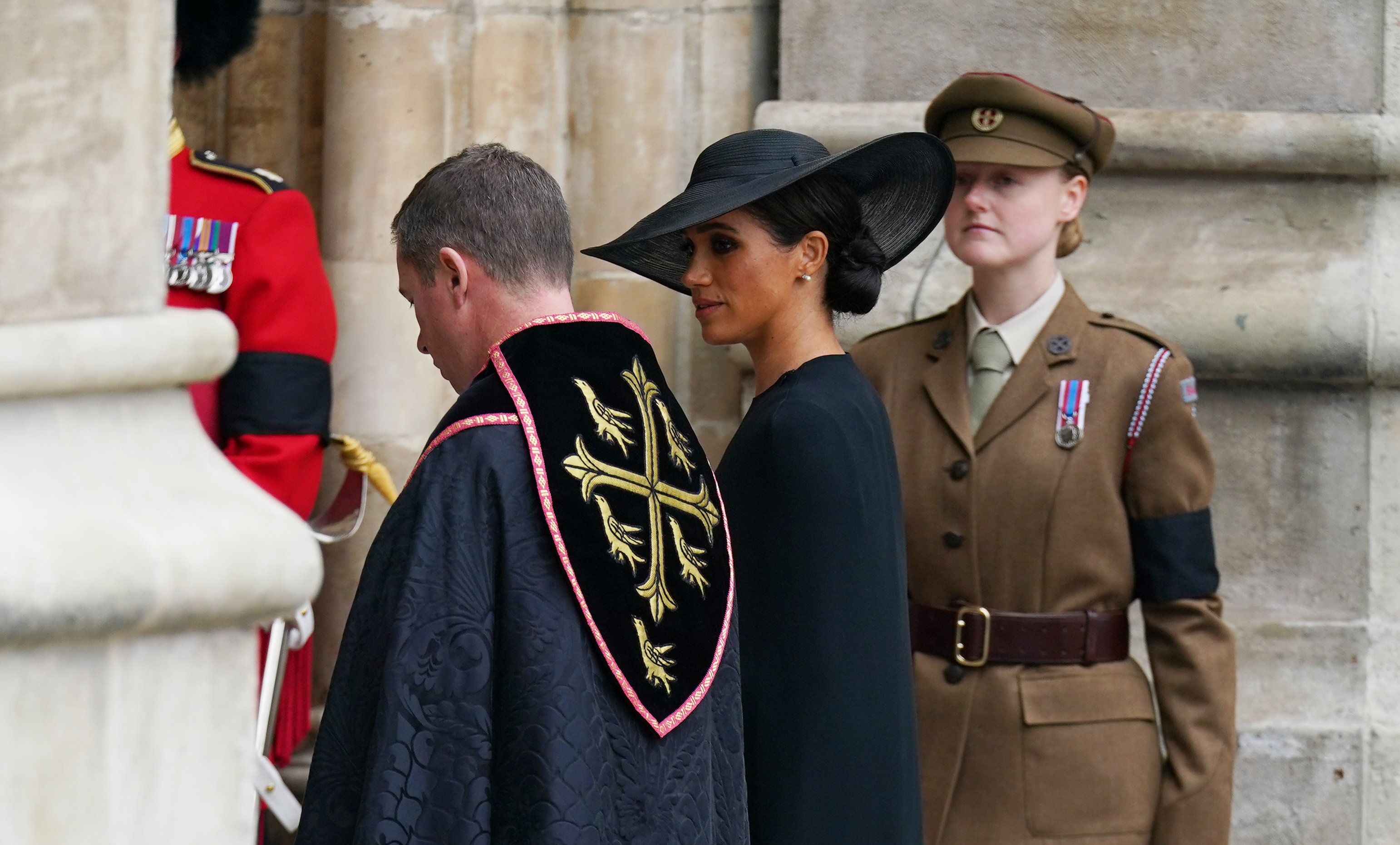 meghan marke a la seva arribada al funeral europa press