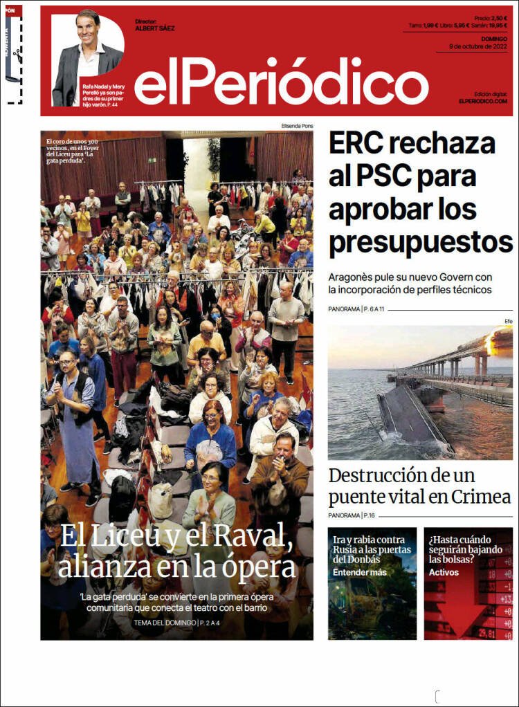 portada el periódico 9 octubre 2022