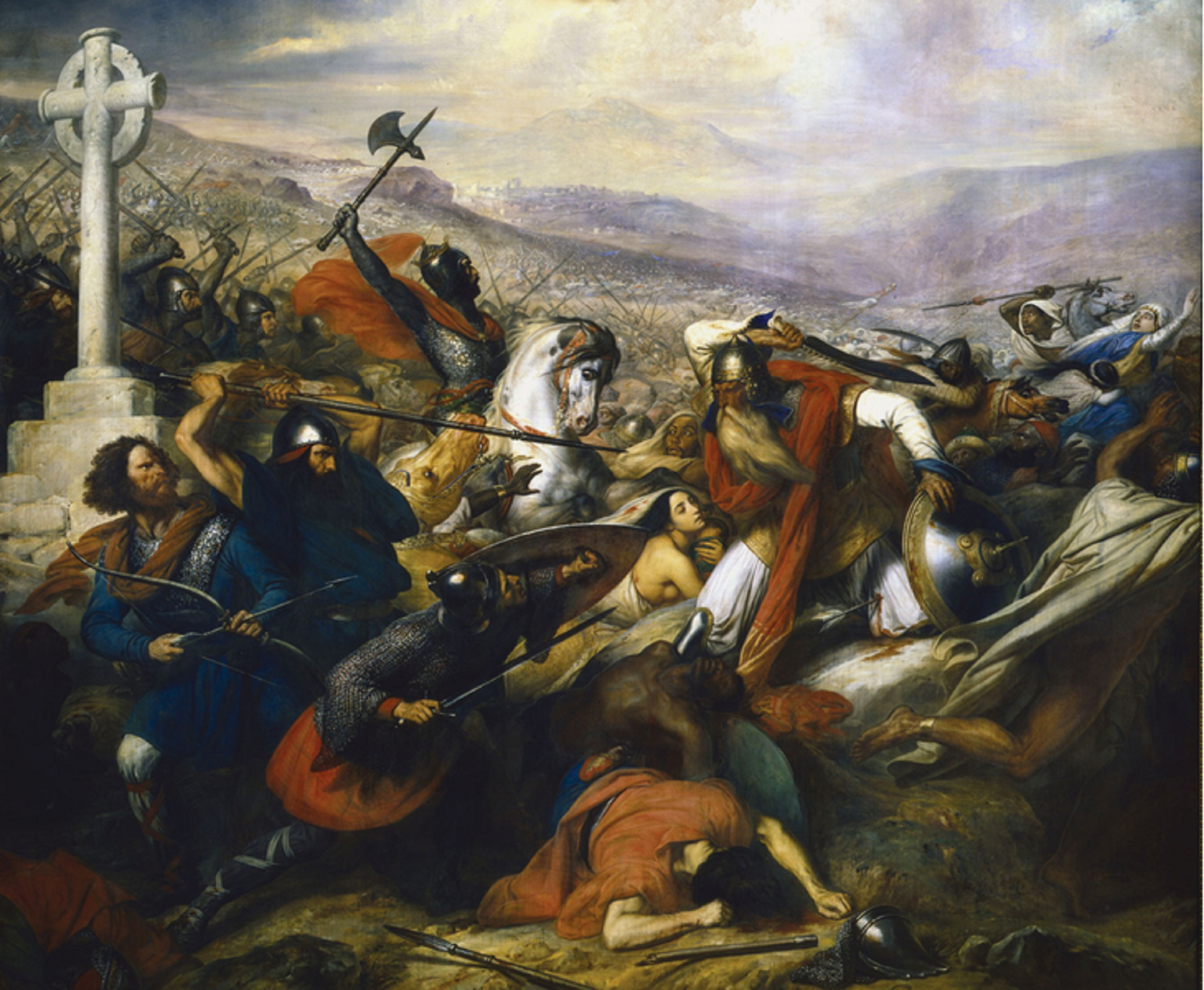 Carlos Martel, abuelo de Carlomagno, el primero que para el avance árabe en Europa
