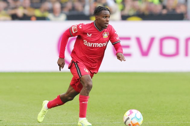 Jeremie Frimpong amb el Bayer Leverkusen / Foto: Europa Press