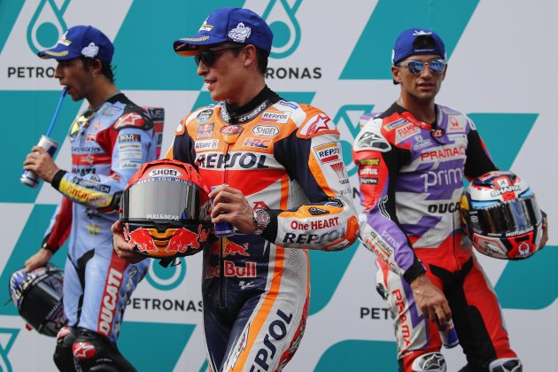 Marc Márquez Jorge Martín Enea Bastianini Malasia Moto GP Sepang / Foto: EFE