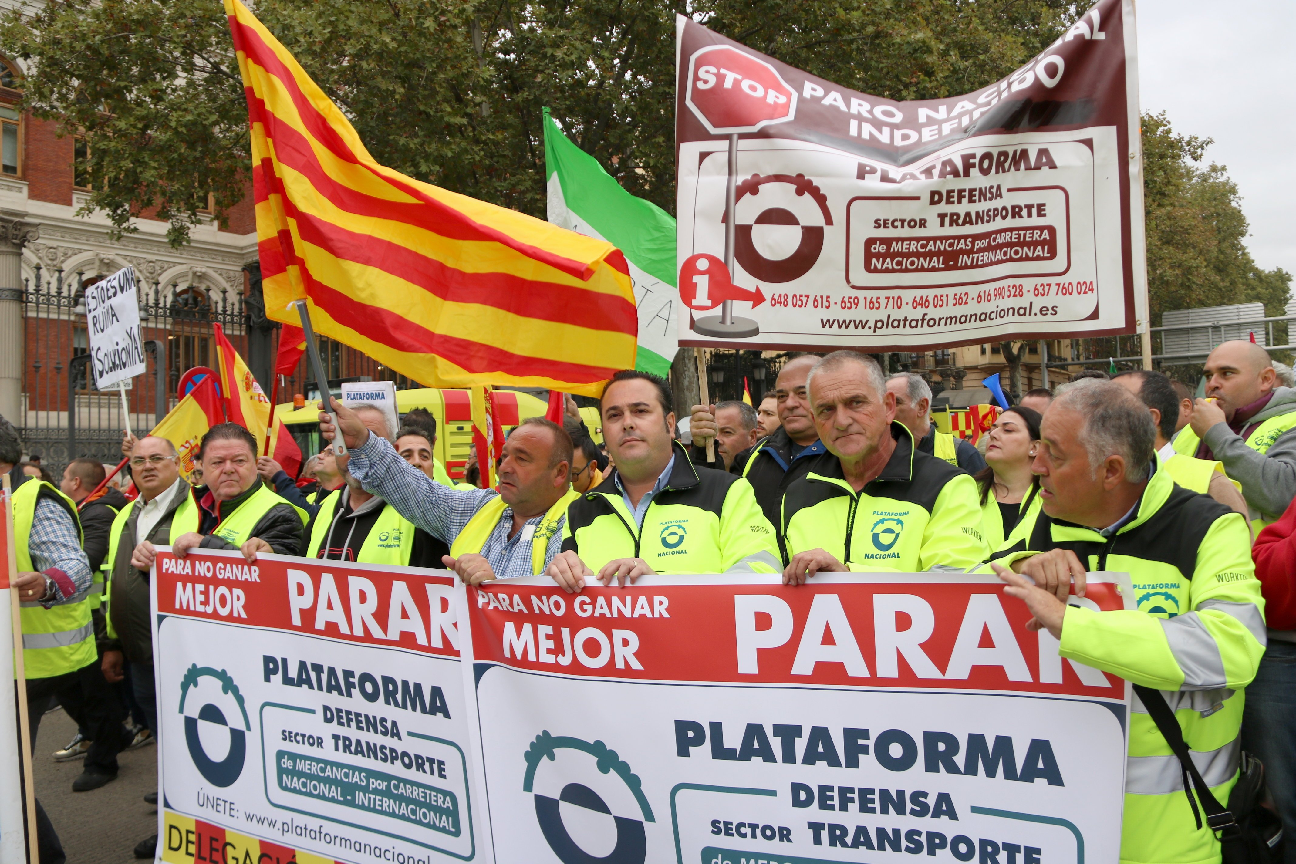 Manifestació de transportistes a Madrid / ACN