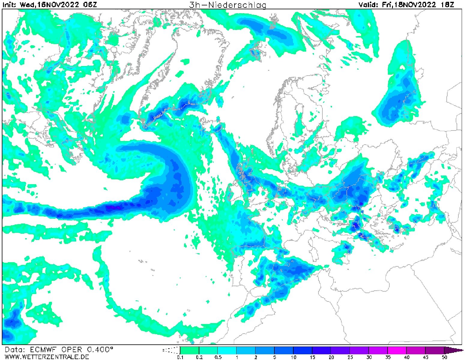 Pluges i tempestes aquest divendres a Barcelona i Girona ECMWF Wetterzentrale