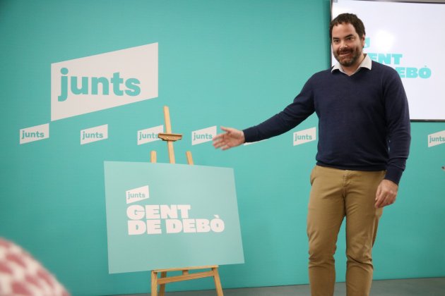 David Saldoni, en la sede de Junts / Junts