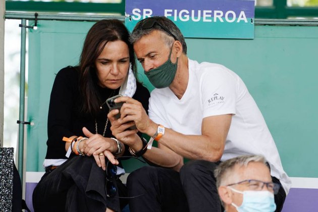 Luis Enrique y Elena Cullell efe