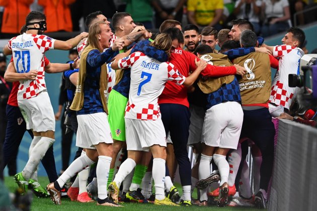 Croacia celebra gol Brasil Mundial Qatar / Foto: EFE