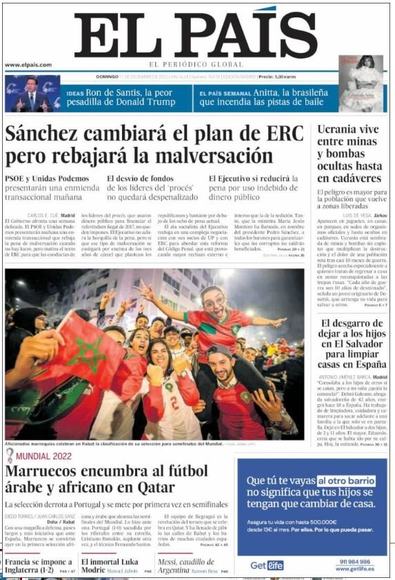 el pais llevada|traída 11 diciembre