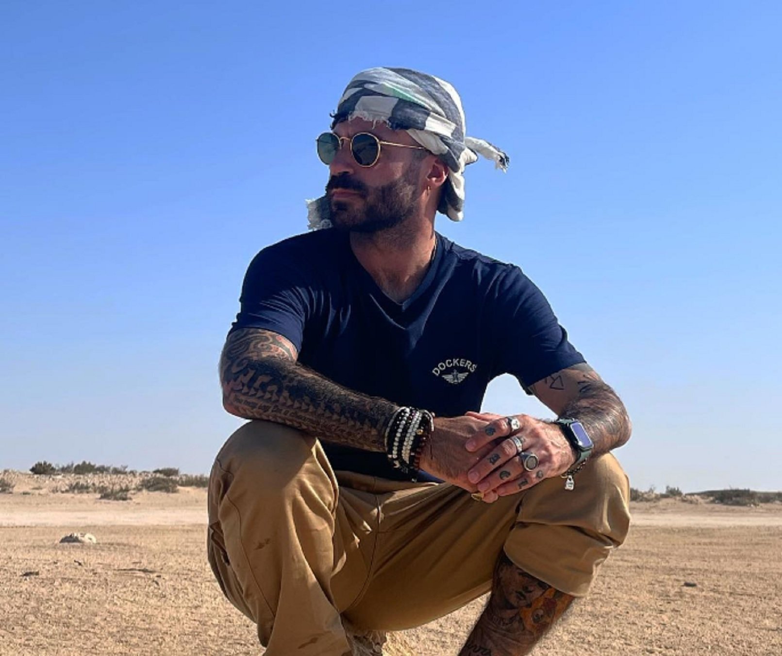 Marc Crosas, súper maco al desert de Qatar