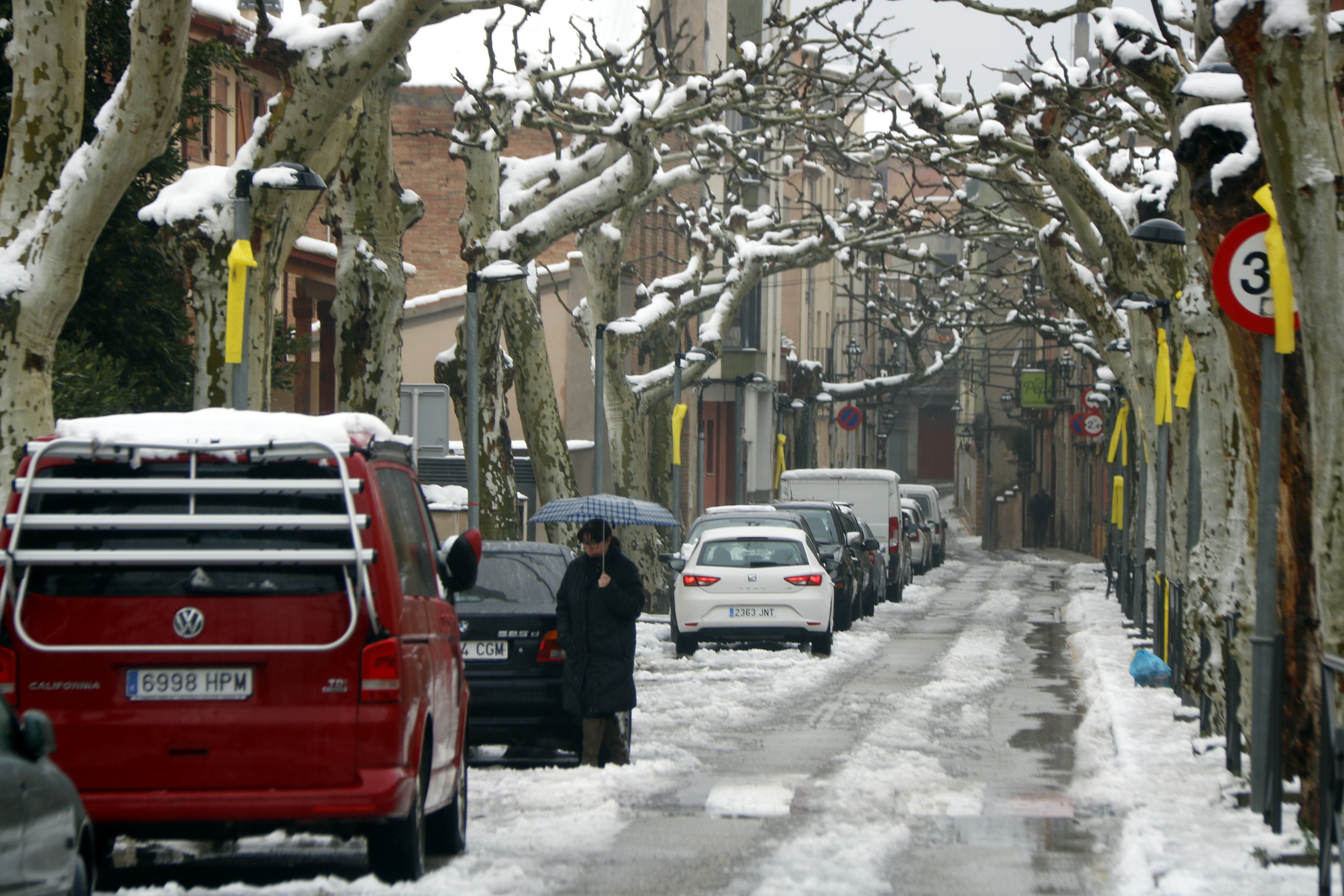 Activada la prealerta por nevadas en cotas de 400 metros en la Catalunya central y el Prelitoral