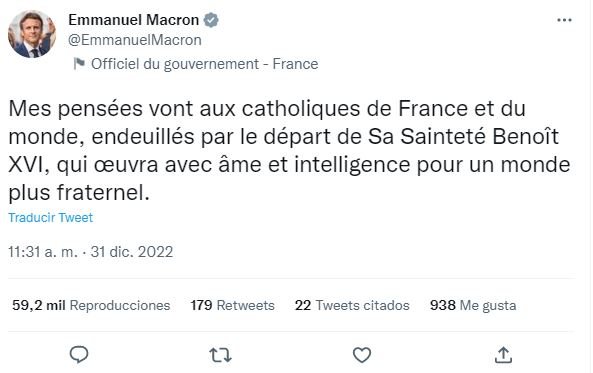 Tuit Macron