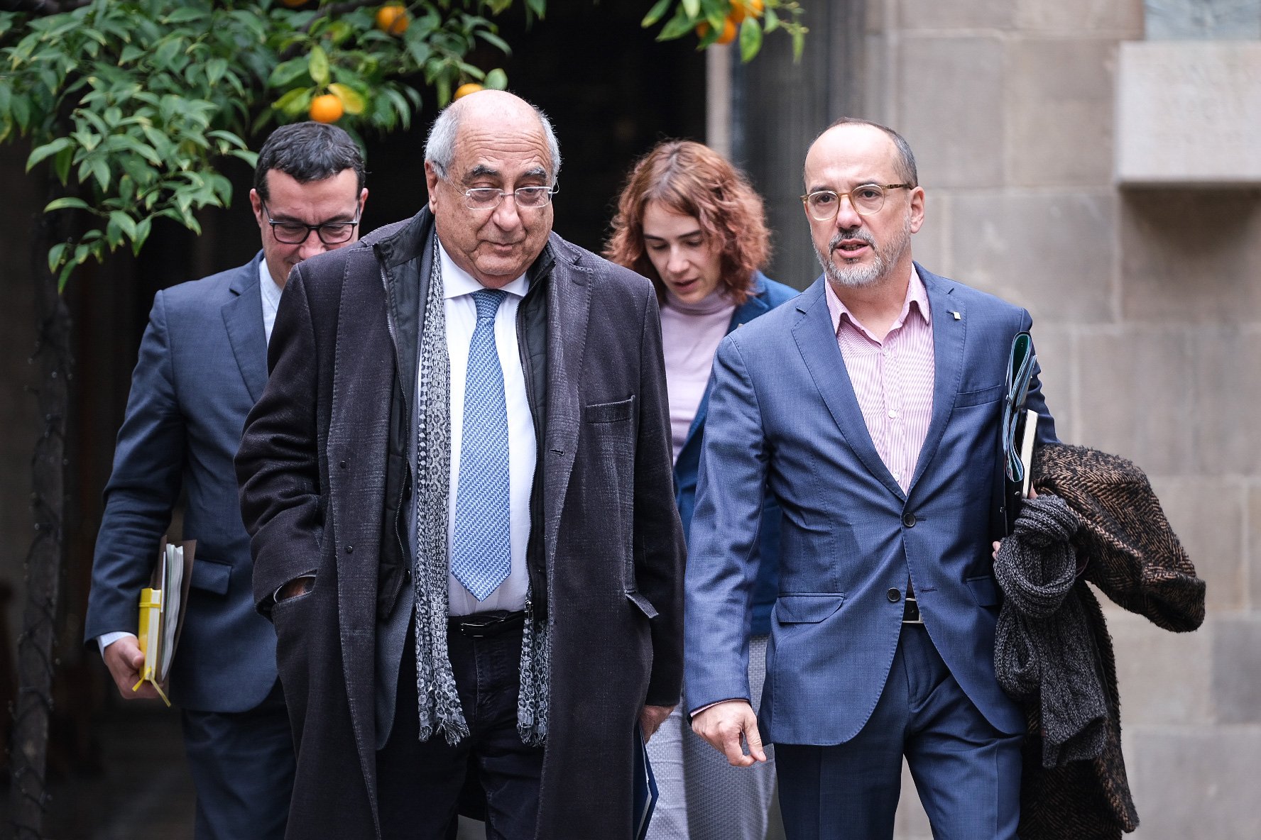 Els consellers Quim Nadal i Carles Campuzano en una primera reunió del Consell Executiu / Carlos Baglietto