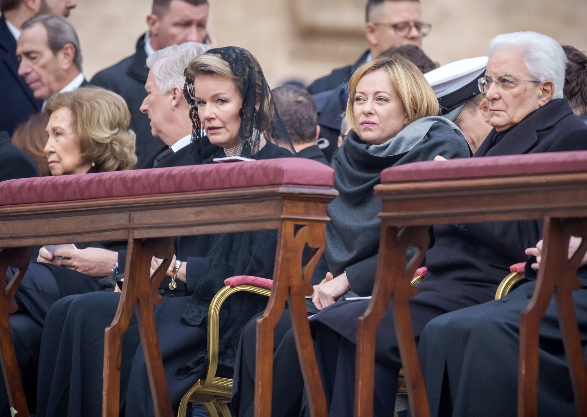 reina Sofía funeral benet XVI