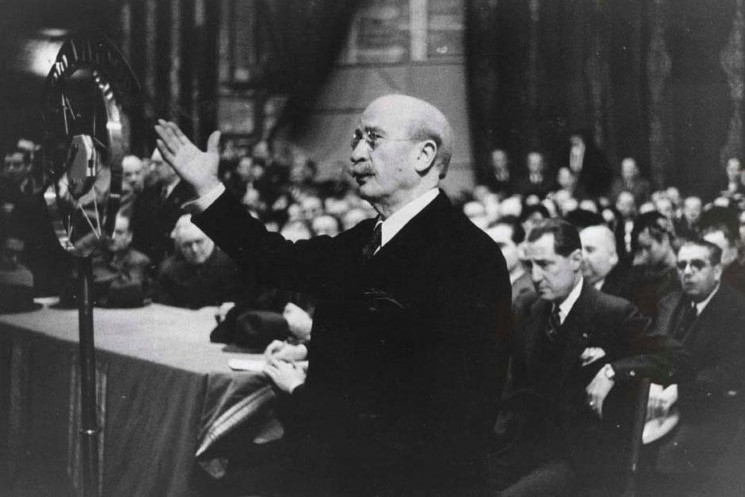 Lerroux, president del govern central, en plena crisi de l'Estraperlo (octubre, 1935). Font Arxiu ElNacional