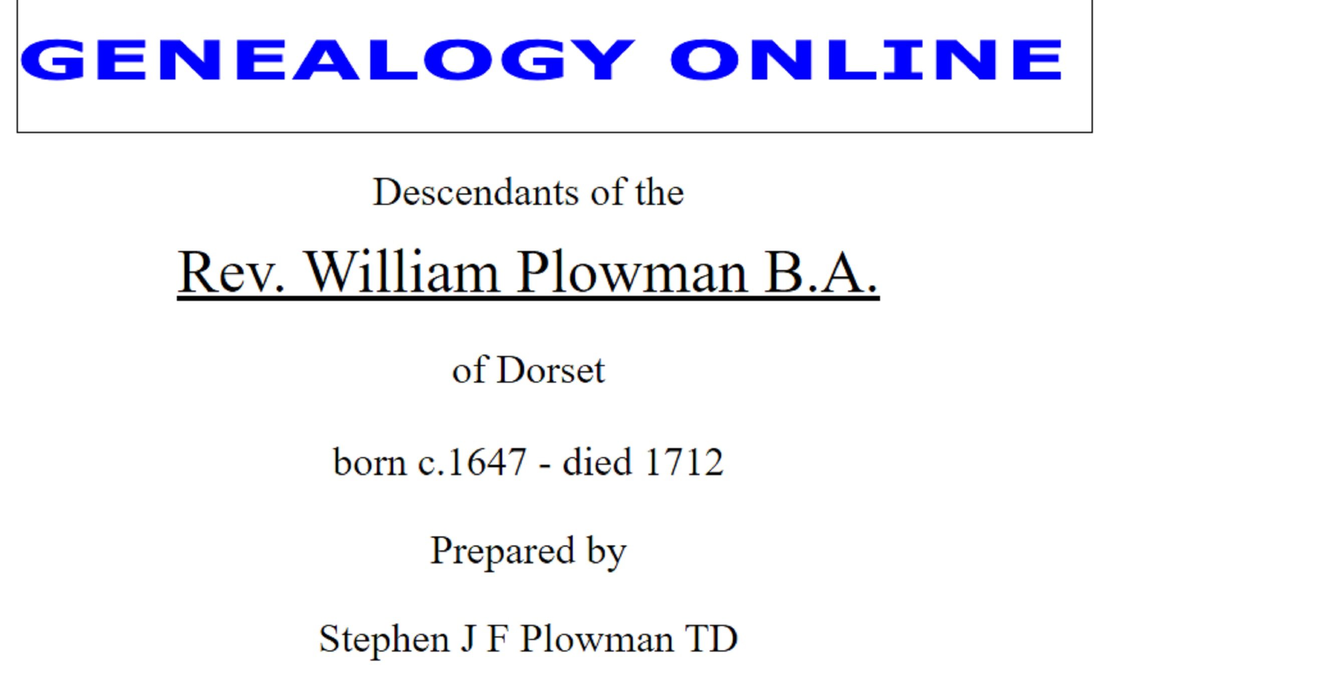 William Plowman