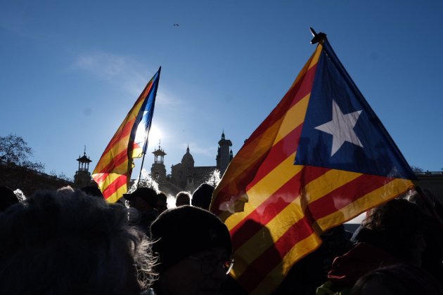 Manifestación contra la cumbre hispanofrancesa en Montjuic (1), foto: Caros Baglietto